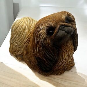Vintage‎ 1980s Sandra Brue Sandicast Pekingese Dog Sculpture